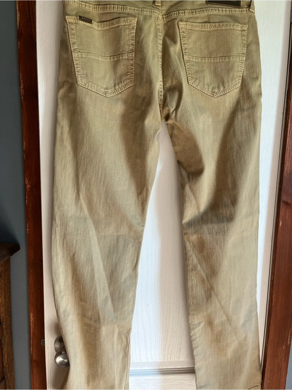 Ariat Men’s Slim Fit Straight Leg Jeans in Tan